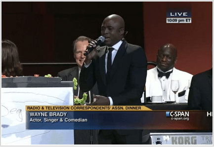 Last year, Wayne Brady... This year, the Dirty Bourbon River Show